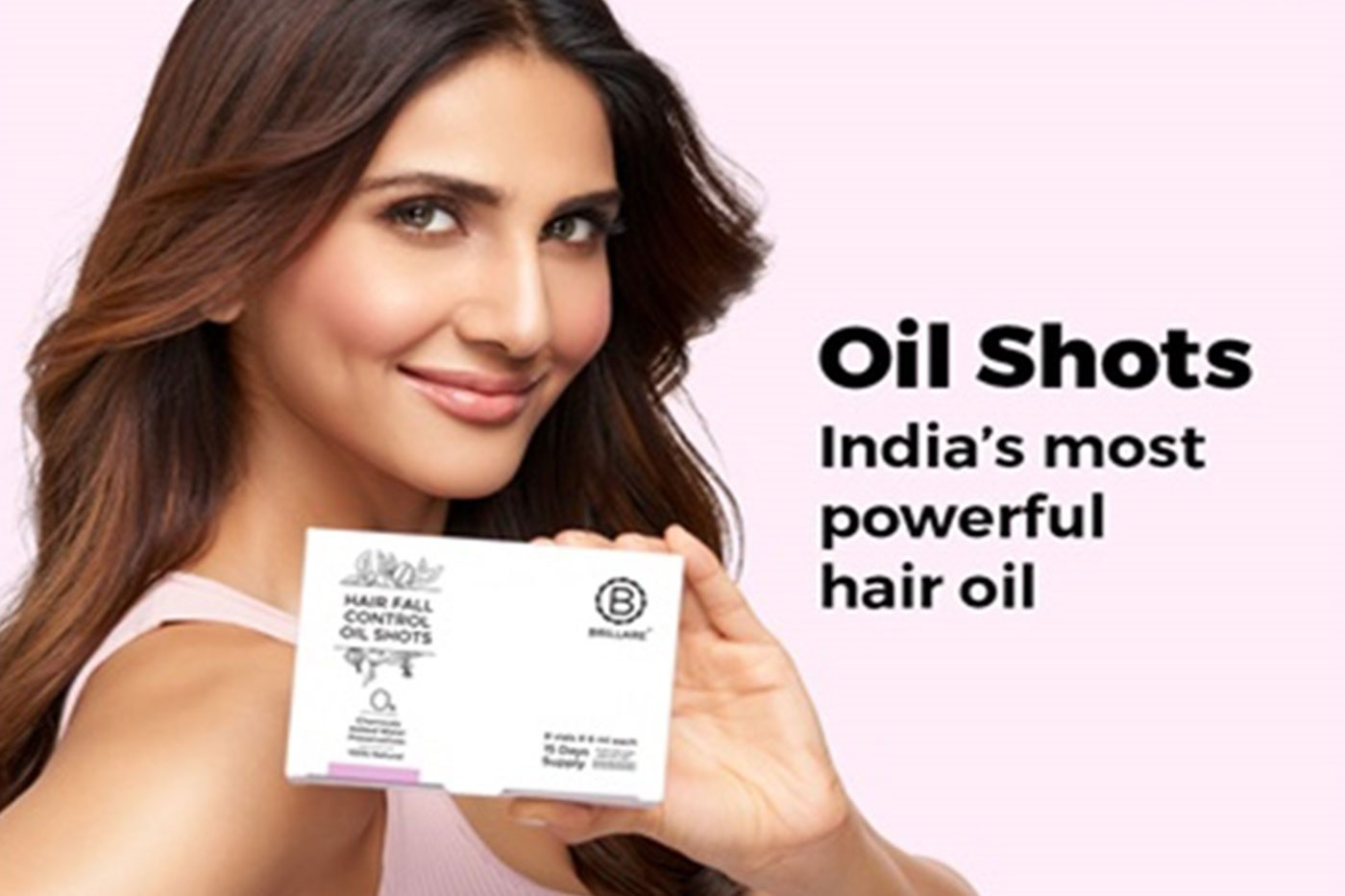 Vaani Kapoor is the face of the Brillare hair oil range Vaani Kapoor is the face of the Brillare hair oil range
