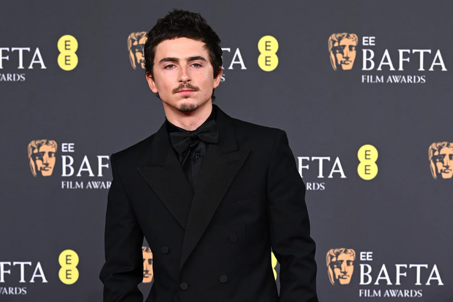 Timothée Chalamet’s Sharply Tailored Silhouette