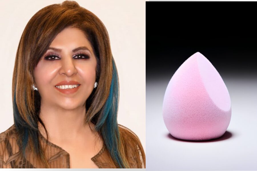 Indra Ahluwalia chooses the microfibre sponge.