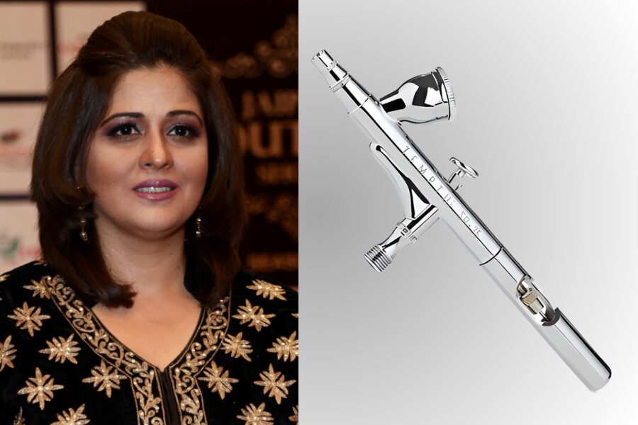 Richa Agarwal believes. For makeup, she depends on an airbrush makeup machine